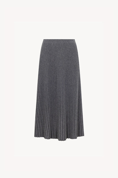 Gonna Plissè in Puro Cashmere Derby