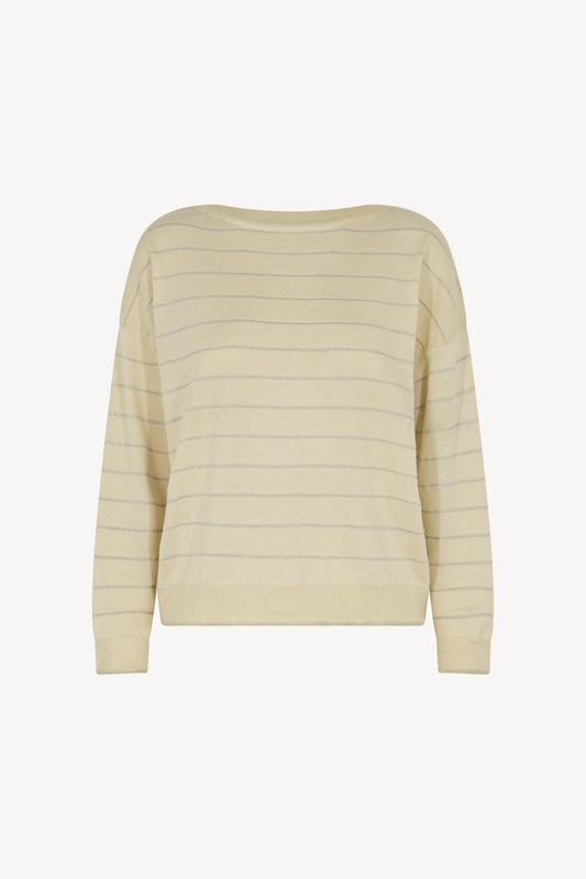 Striped Lurex Silk - Cashmere Boat
