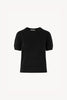 Girocollo Mezza Manica in Puro Cashmere Nero