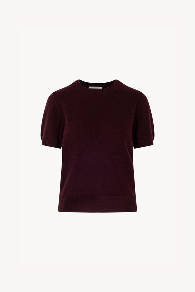Girocollo Mezza Manica in Puro Cashmere Acero