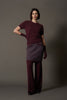 Girocollo Mezza Manica in Puro Cashmere Acero