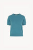 Girocollo Mezza Manica in Puro Cashmere Turchese