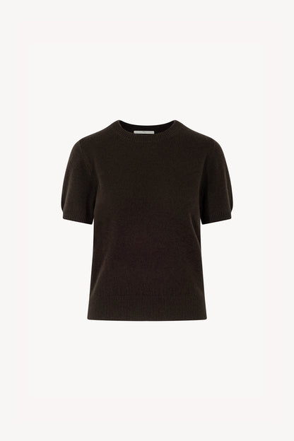 Girocollo Mezza Manica in Puro Cashmere Mocha