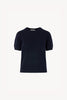 Girocollo Mezza Manica in Puro Cashmere Notte