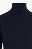 Dolcevita con Spacchetto in Puro Cashmere Notte