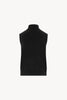 Dolcevita Senza Maniche in Puro Cashmere Nero