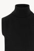 Dolcevita Senza Maniche in Puro Cashmere Nero