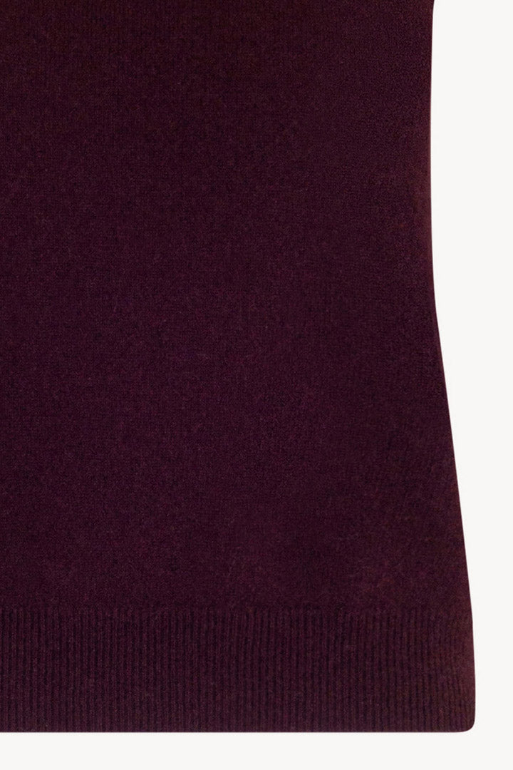 Dolcevita Senza Maniche in Puro Cashmere Acero