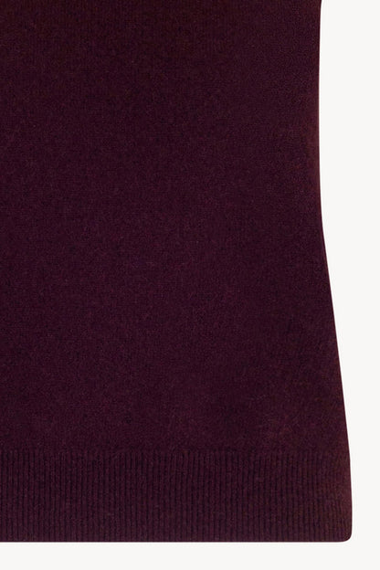 Dolcevita Senza Maniche in Puro Cashmere Acero