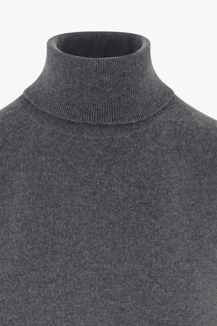 Dolcevita Senza Maniche in Puro Cashmere Derby