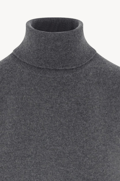 Dolcevita Senza Maniche in Puro Cashmere Derby