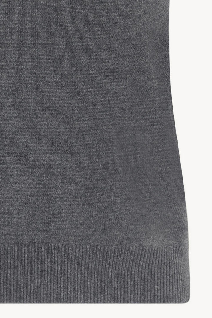 Dolcevita Senza Maniche in Puro Cashmere Derby