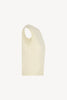 Girocollo Senza Maniche in Puro Cashmere Latte