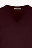 Pullover Scollo a V in Puro Cashmere Acero