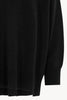 Maglia Over Collo a Scialle in Puro Cashmere Nero