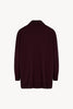 Maglia Over Collo a Scialle in Puro Cashmere Acero