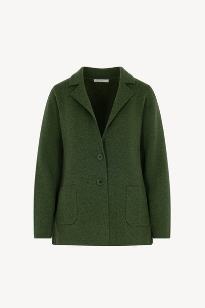 Blazer in Punto Stoffa in Puro Cashmere Loden