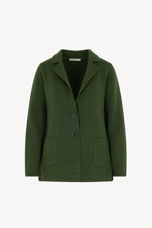 Blazer in Punto Stoffa in Puro Cashmere Loden
