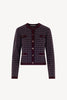 Giacca effetto Tweed in Puro Cashmere Acero