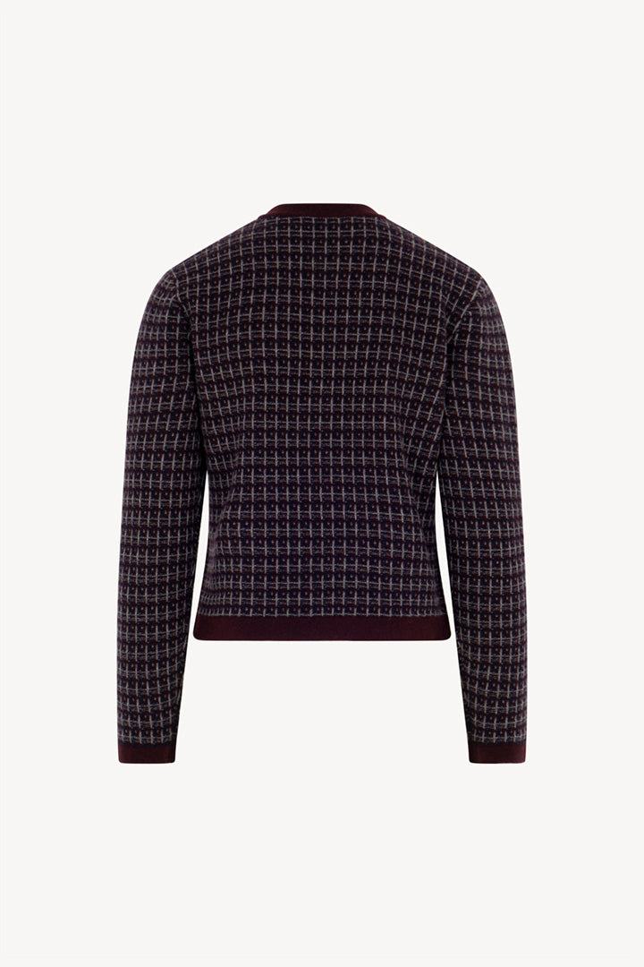 Giacca effetto Tweed in Puro Cashmere Acero