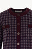 Giacca effetto Tweed in Puro Cashmere Acero