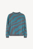 Maglia con Intarsio Bicolore in Puro Cashmere Derby