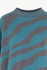 Maglia con Intarsio Bicolore in Puro Cashmere Derby