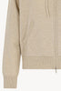 Felpa Donna con Cappuccio in Puro Cashmere Avena