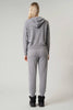 Felpa Donna con Cappuccio in Puro Cashmere Silver