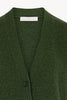 Loden Green Pure Cashmere V-neck Cardigan