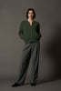 Bomber in Punto Chevron in Puro Cashmere Loden