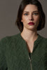 Bomber in Punto Chevron in Puro Cashmere Loden