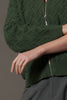 Bomber in Punto Chevron in Puro Cashmere Loden