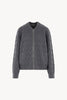 Bomber in Punto Chevron in Puro Cashmere Derby