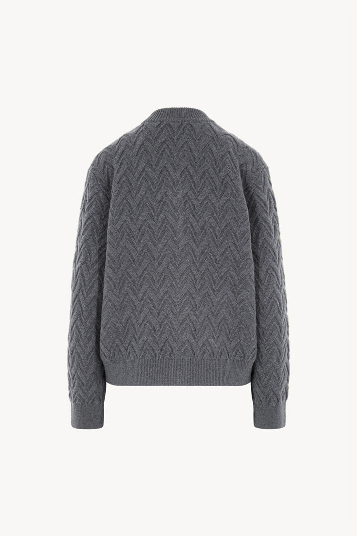 Bomber in Punto Chevron in Puro Cashmere Derby