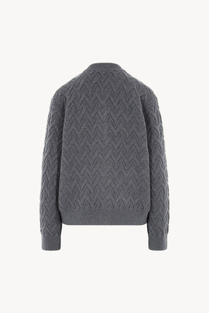 Bomber in Punto Chevron in Puro Cashmere Derby