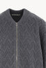 Bomber in Punto Chevron in Puro Cashmere Derby