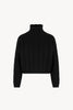 Maglia Lupetto a Trecce in Puro Cashmere Nero