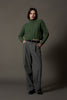 Maglia Lupetto a Trecce in Puro Cashmere Loden