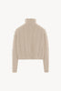 Maglia Lupetto a Trecce in Puro Cashmere Avena