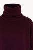 Maglia 8 fili con Collo ad Anello in Puro Cashmere Acero