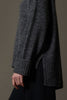 Maglia 8 fili con Collo ad Anello in Puro Cashmere Moulinè Notte