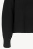 Black Pure Cashmere 8-Ply English Rib Knit Turtleneck Sweater