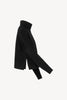 Black Pure Cashmere 8-Ply English Rib Knit Turtleneck Sweater