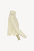 Ivory Pure Cashmere 8-Ply English Rib Knit Turtleneck Sweater