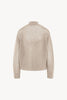 Cardigan in Punto Rete in Puro Cashmere Avena