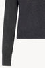 Maglia Scollo a V in Seta Cashmere Extrafine Grigio