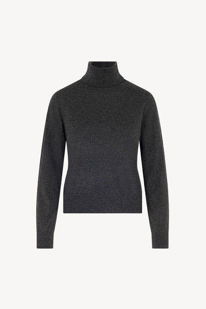 Maglia Dolcevita in Seta Cashmere Extrafine Grigio