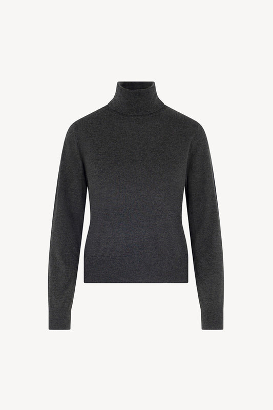 Maglia Dolcevita in Seta Cashmere Extrafine Grigio
