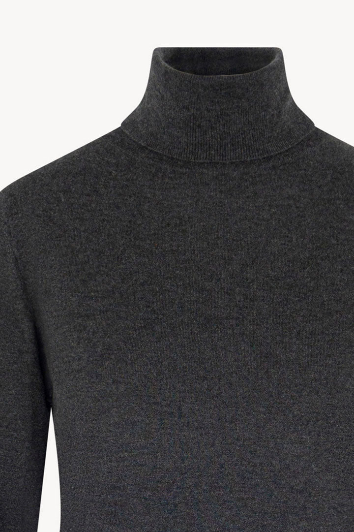 Maglia Dolcevita in Seta Cashmere Extrafine Grigio